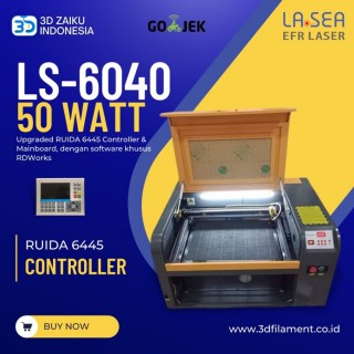 Zaiku CNC LS-6040 with 50 Watt Laser CO2 with Ruida Controller